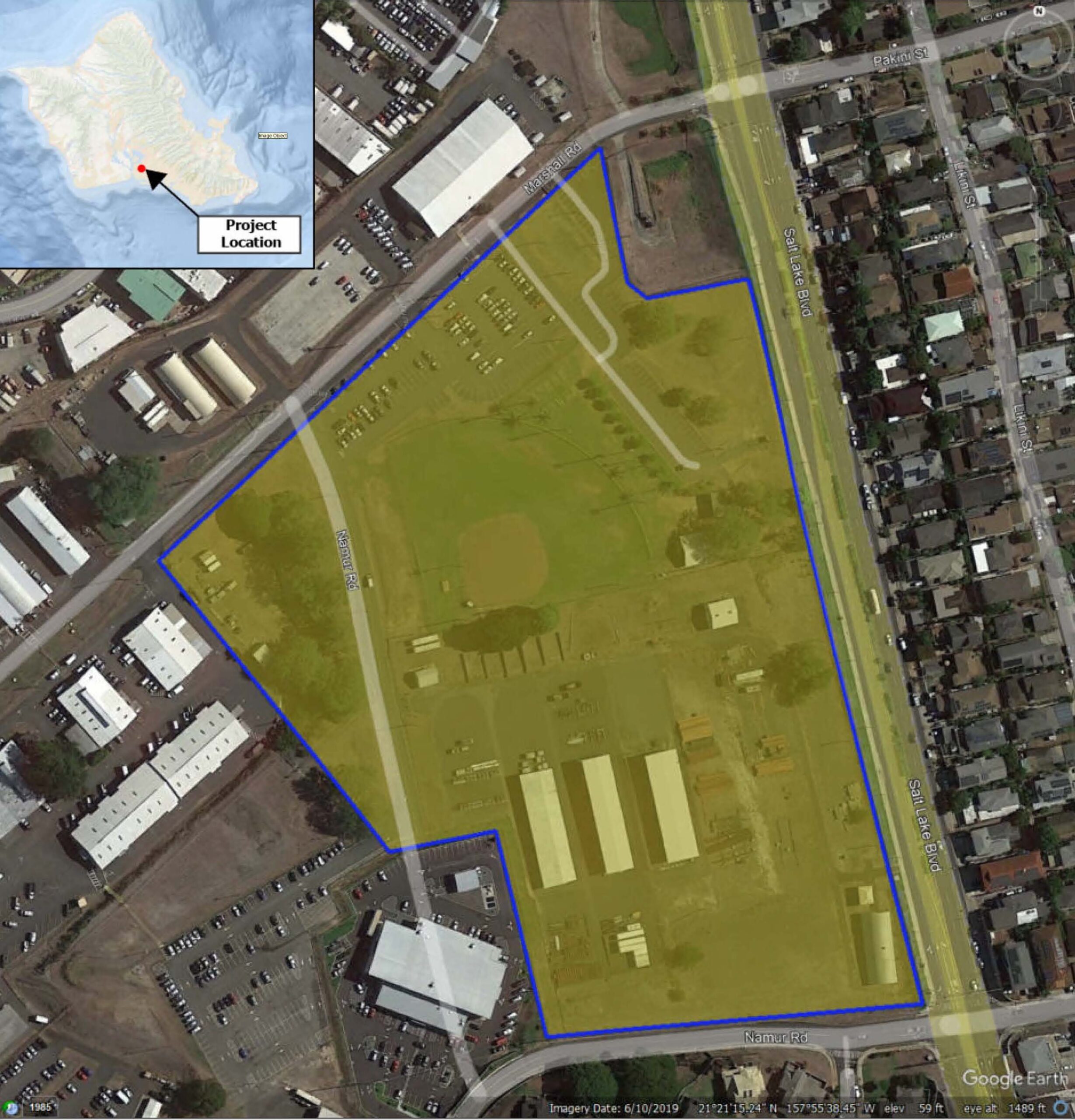 Puuloa Solar Project Location